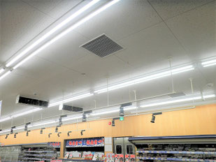 防カビ施工後の天井