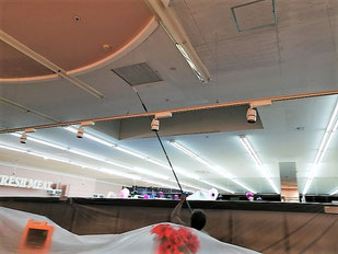 防カビ剤コーテイング作業中