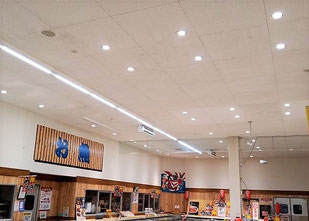 防カビ施工後の天井
