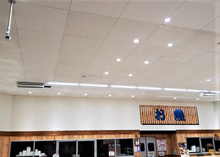 防カビ施工後の天井