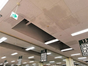 防カビ施工後の天井