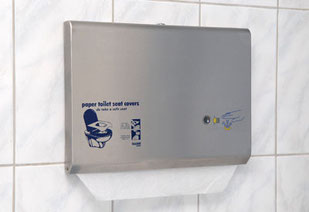 No touch stainless steel paper toilet seat cover dispenser