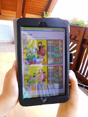Training der optischen Differenzierung ist auch am Tablet möglich.