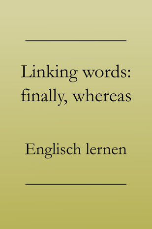 linking words englisch