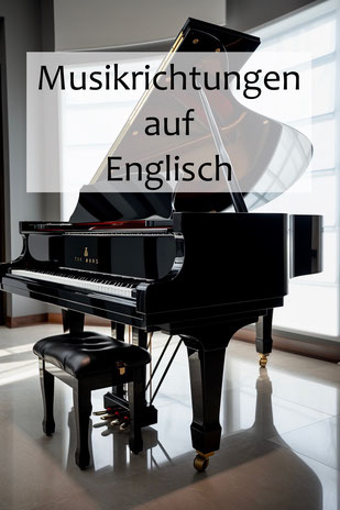 Musikrichtungen auf Englisch