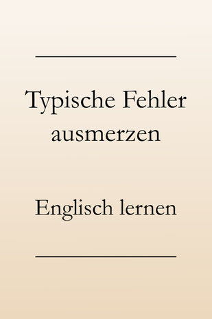 Englisch lernen und verbessern: Fehlerfreies Englisch sprechen.