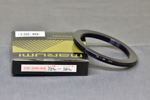 MARUMI ステップダウンリング(72mm→58mm)