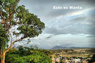 Área circundante de la ciudad de Manta.