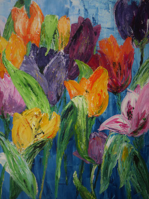 ohne Titel , Acryl auf Leinwand ,60x80 cm , BNr.254