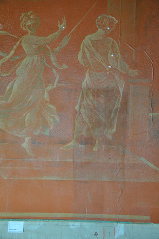 Pierre Estoppey, Nord-Wand, während der Oberflächenreinigungen, Atelier Bacher Tillmanns Vaud
