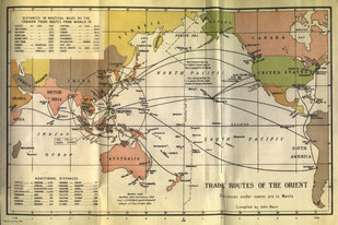 Trade Routes of the Orient, from Beautiful Philippines: A Handbook of General Information. 1923. G6811.68.