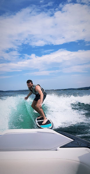 Das Wakesurfen 