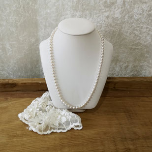 collier avec perles de Majorque taille Matinée