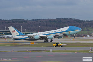 World Economic Forum 2018 - President of the United States of America Donald J. Trump with "Air Force One"