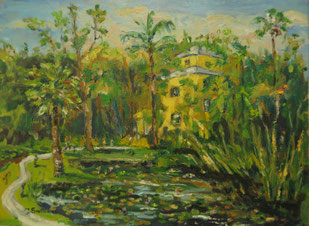 McKee Garden, Oil, 9x12, $300