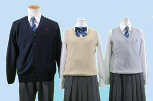 中学校　ベスト・カーディガン
