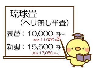 琉球畳　価格 2024.1
