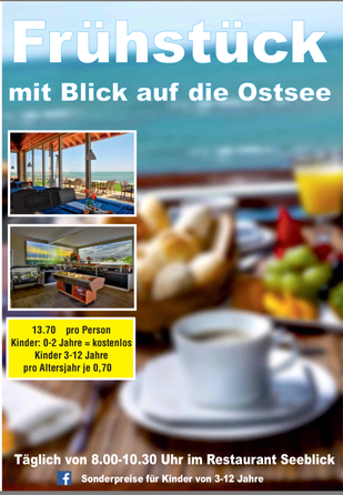 Frühstücken im Restaurant Seeblick auf dem Gelände des Campingplatzes Wulfener Hals (Foto: Wulfener-Hals)