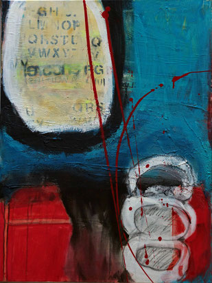 Collage/Acryl 60 x 80 cm
