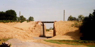 Bau der Flehinger Ortsentlastungsstraße Sept. 2000