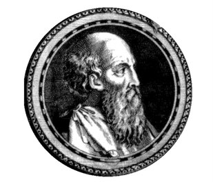 Darstellung von Epiktet (Epiktetus), ehemaliger Sklave und Stoiker