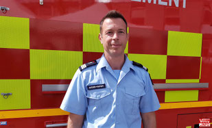 Capitaine Hugo SCHMIT, commandant du CIS de Vélizy.