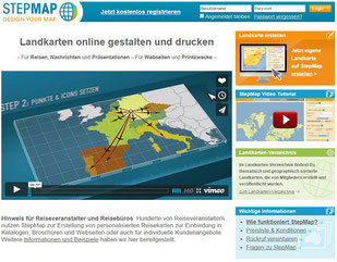 step map, landkarte erstellen