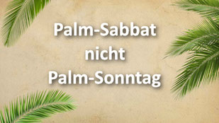 palmsabbat palmsonntag