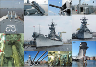 USS New Jersey und USS Wisconsin