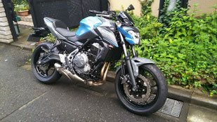 P2 出発!Z650は小さい車体で取り回しも楽