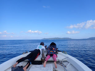 石垣島の海はべた凪です