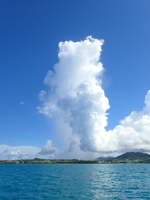 石垣島で「入道雲」のんびり昭和ダイビング