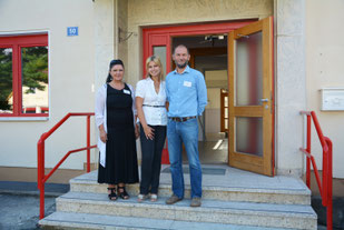 Projektleiterin Lilijana Maric, Hausverantwortliche Claudia Greilberger-Draxl und Projektleiter Martin Wiener