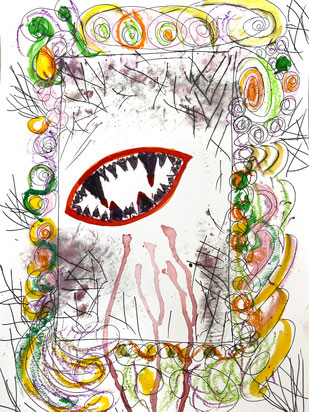 Dessin d'une bouche grand ouverte