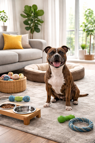 Staffordshire Bull Terrier Appartamento