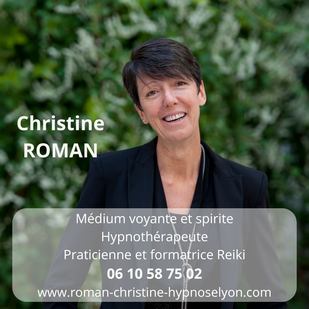 Photo de Christine Roman médium hypnothérapeute praticienne et formatrice en Reiki Usui à Lyon