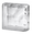 CLEAR 1919/8 Double End Wave Wolke gerader Endstein Abschlusstein Glasbausteine Glass Blocks Glassteine Briques de verre Solaris Abschlussstein Glasstein Glasblock Glass Blokker France Glasblokke Lasitiilet Glasblock Glasbaksteen België Glazen Bouwstenen 