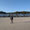11.5. Spaziergang am Strand von Aberdyfi. Im Hintergrund unsere Unterkunft