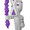 "THRILLING" (WHITE PURPLE)