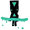 "RELEASE" (BLACK TURQUIOSE GREEN)