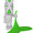 "TENACIOUS" (WHITE BRIGHTGREEN)