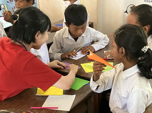 カンボジアの小学校で運動会を実施！（小学校で交流）