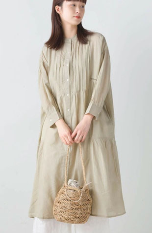 ナチュラルなシャツワンピース  6,490円→3,480円(税込)