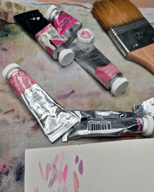 Rosen mit Aquarellfarben malen, wie malt man eine Rose, Tipps für Rosenaquarell, Blumenaquarell, botanische Illustration, Rose malen, Malkurs, online Malen lernen, wie mischt man Rosa