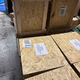 caisse d'expédition à l'international pour des inclinomètres sous-marins