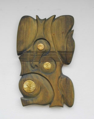 2009 - SONNENGESANG - Lindenholz patiniert - verkauft