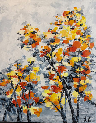 Titre: Moment de bonheur.   Grandeur: 30x24 pouces