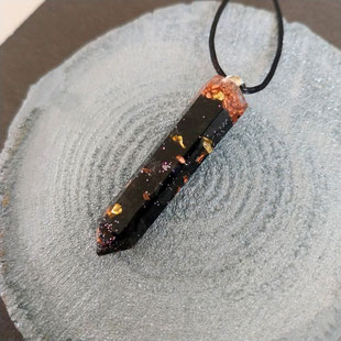Orgonit Anhänger Schutz Obelisk Schutzanhänher | Edelstein Heilstein Schmuck