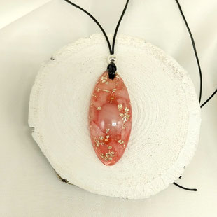Orgonit Energie-Anhänger "Heartlover" Rosenquarz Bergkristall | Edelstein Heilstein Schmuck