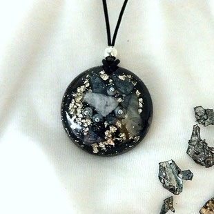 Orgonit Anhänger Talisman zum Schutz "Nightstar" | Edelstein Heilstein Schmuck